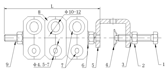 Kombiniertes Lichtwellenleiter DC-Stromkabel der Loch-Kabelschellen-RRU