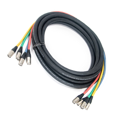 CAT6 Taktisches Ethernet-Kabel Schirmquad-Kabel mit 2'-Fantalien an jedem Ende