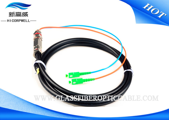 Schwarze Faser-optischer Zopf Paintcoat FC, Faseroptik-Verbindungskabel Iecs 60794