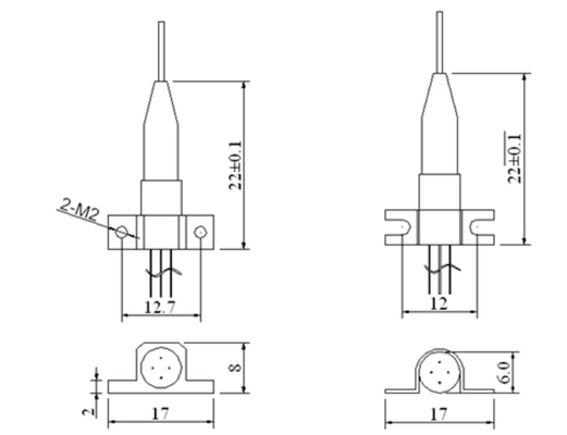Koaxialdioden-Laser-Module des faser-Optikzopf-DFB für optische Sender