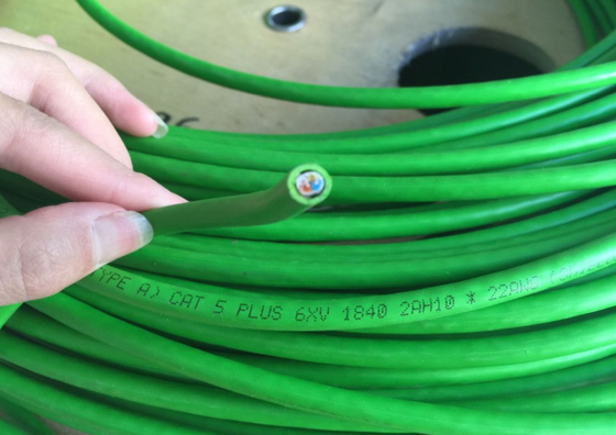 Kabel des grüne Farbindustrielles Ethernet-Rj45 MLFB 6XV1840-2AH10/O RJ45 2x2