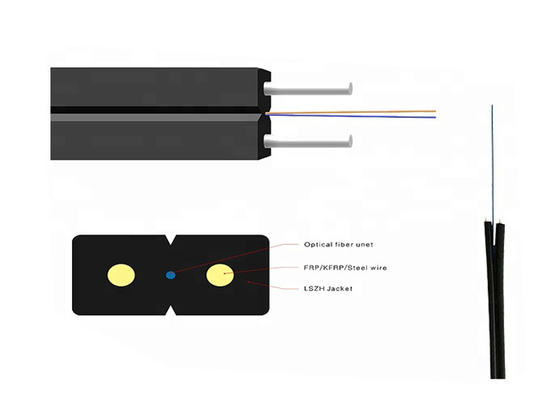 Tropfen-Lichtwellenleiter-Verbindungskabel FTTH flaches mit Sc-/APC-/UPC-Verbindungsstück