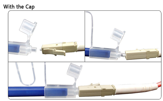 Intelligente Plastikmagie, die einen Klicken-Faser-Optikreinigungs-Stift LC/MU-Verbindungsstück dreht