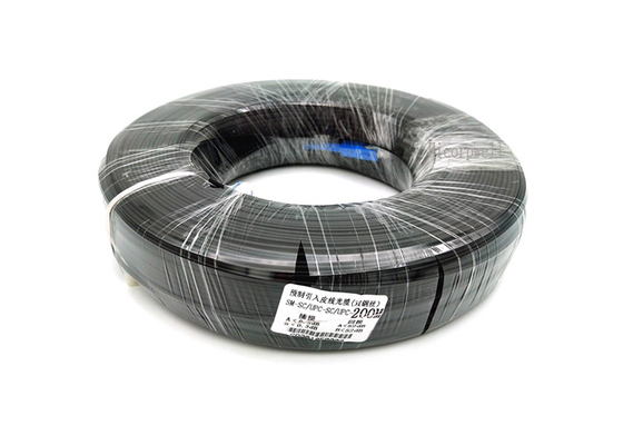 FTTH Sc UPC Sc UPC Längen-Schwarz-Farbe des Glasfaser-zur Optiktransceiverkabel-200M