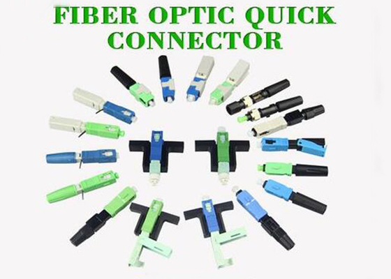 Blauer oder grüner ESC250D-Faser-Optikkomponenten-Faser-Optikschnellverbinder