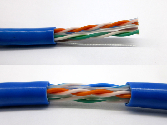 Einzelnes Ethernet LAN-Kabel für Netz außerhalb bloßen Kupfers Cat6 4pr 23Awg 0.56mm Utp