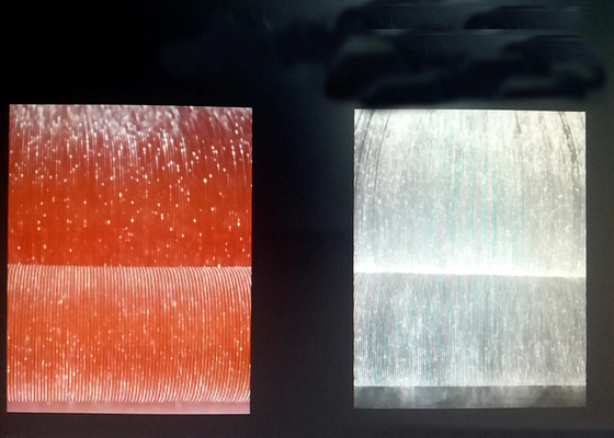 Gestreiftes Faser-Optikgewebe RGB für Zusätze und leuchtende Kleidung