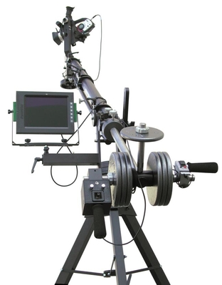 10m 2-Axis motorisierten Schwinghebel DV Neigungs-Kopf-Video-Jimmy Camera Jib Crane-Dreiecks elektronisches Steuerjimmykranbalken