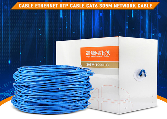 Unshielded UTP CCA 1000ft Ethernet Lan Cable Fluke Tested 23AWG Netz-Cat6