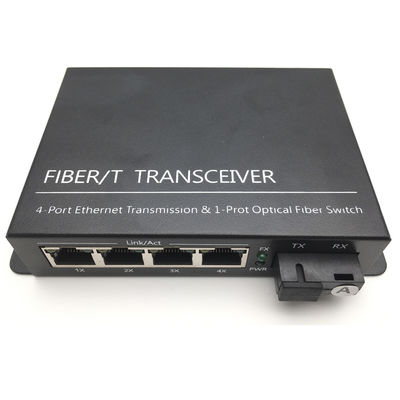 Qualität  SC 2 RJ45 Fiber Optic Transceiver 850nm 1310nm 1550nm Single Mode 10 / 100m Fabrik