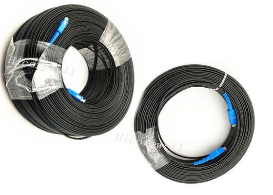6,5-6,8 mm Außendurchmesser Glasfaser-Optikkabel, schwarze Farbe, Single- und Multimode für vielseitige industrielle Anwendungen
