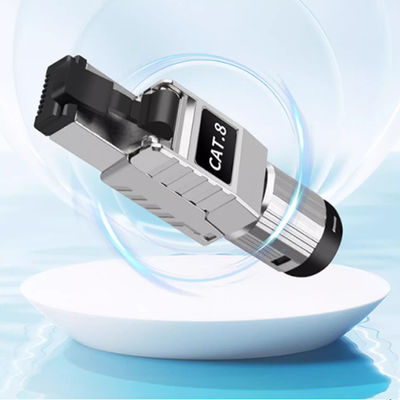 Kupfer-Silber-Geflochtenes Cat8 Ethernet-Kabel CAT8 SFTP RJ45 Netzwerk-Audio-Patchkabel