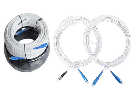 Faser-Optikflecken-Kabel LZSH-Rohr-G657A, flaches Ftth-Transceiverkabel im Freien