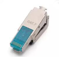 CAT7 modularer Stecker 8p8c rj45 ftp Toolless schirmte männliches Verbindungsstück 10GB ab