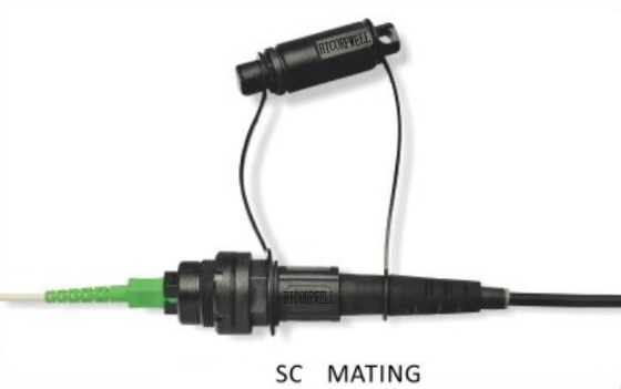 Mini-wasserdichtes Verbindungsstück Sc/IP schützte Faser Opticial-Verbindungsstücke für rundes Kabel 5,0