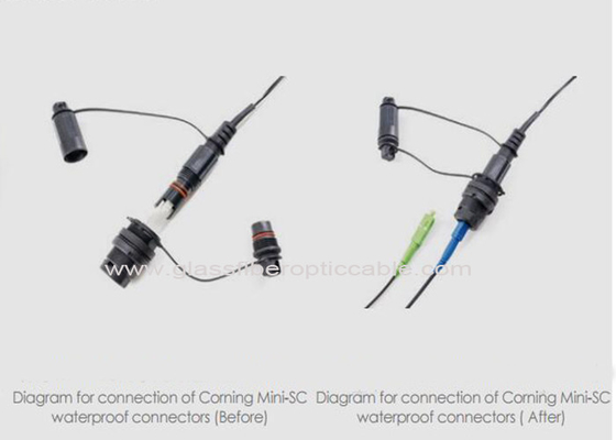 100M Längen-Faser-fertigten Optikflecken-Kabel Verbindungsstücke Sc APC besonders an