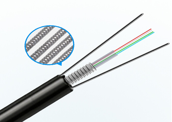 Aluminiumband-Glasfaser-optisches Kabel kundengebundener Jacken-starker Spannungs-Druck