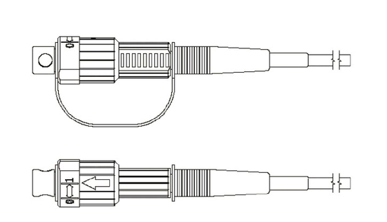 Verhärtetes Verbindungskabel OptiTap-Verbindungsstück-Transceiverkabel-Corning OptiTap