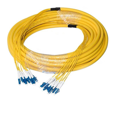 St.-Niederlassungs-Kabel-Flecken-Kabel aus optischen Fasern 24C 2.0mm Singlemode Inspektion zusammengerolltes Pullover LC-Sc-FC
