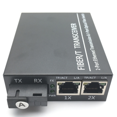 Iecs 60794 Ethernet des Faser-Optiktransceiver-20KM 1SC 2 RJ45 850nm 1310nm 1550nm