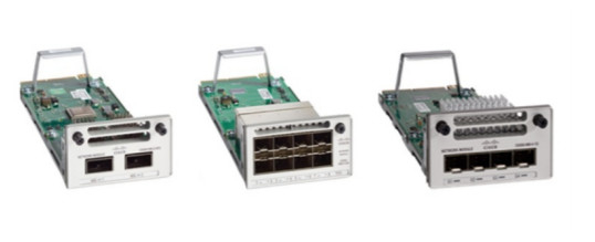 Die Unterstützungs-OptiSonal-Netz-Module C9300-NM-4G Uplink Häfen der Serienschalter Cisco-Katalysator-9300