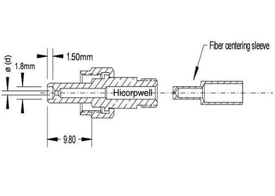 Laser-LWL - Kabel-Verbindungsstücke HP-SMA-905 230um der hohen Leistung der Werkstoffverarbeitung zur Laserchirurgie-1200um